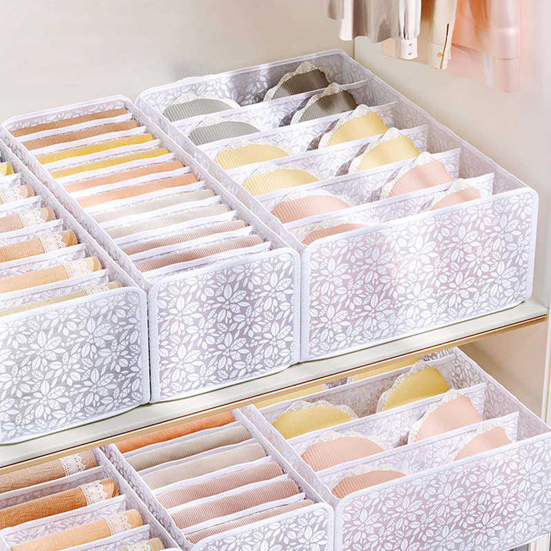 Stackable Jeans Storage Box with Mesh Dividers