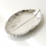 Ceramic Jewelry Tray with Gold Leaf Design (Home Decor)