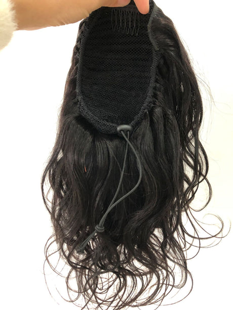 Wholesale Gradient Color Real Hair Ponytail Wigs