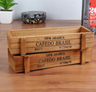 Vintage Wooden Succulent Planter Box (Rectangular)