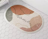 Simple Faux Cashmere Absorbent Bathroom Mat