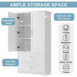 High Bathroom Storage Cabinet