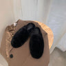 Fur Half Slippers for Women - Comfortable Outdoor Mules