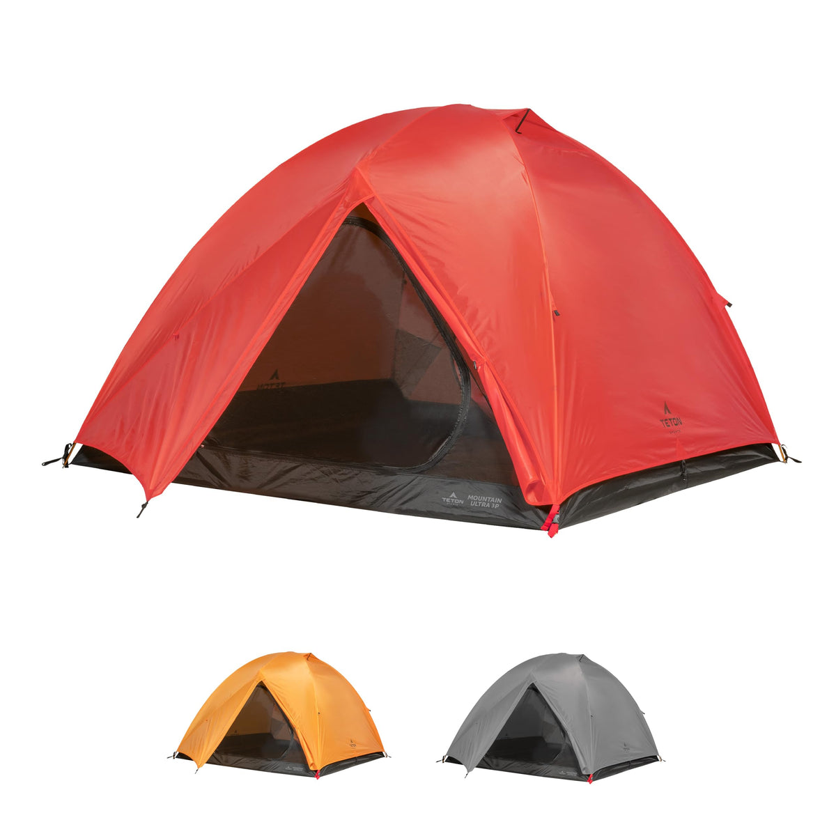 TETON Sports Mountain Ultra Tent; 2 Person Backpacking Dome Tent for Camping; Red (2006RD)