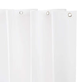 Kenney KN61440 Medium Weight 5 Gauge Waterproof PEVA Shower Curtain Liner with Rust-Resistant Metal Grommets and Weighted Magnetic Hem for Bathroom 70" W x 72" H White 1-Pack