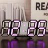 LED Digital Wall Clock with Alarm - Home Decor Item