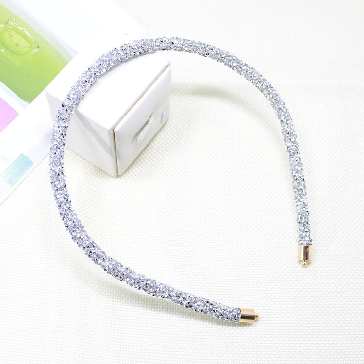 Sparkling Rhinestone Thin Headband Hair Accessory