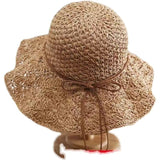 Handmade Crochet Straw Hat - Fashionable Accessory