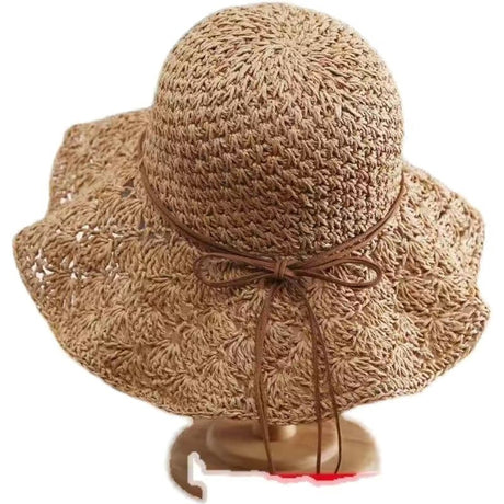 Handmade Crochet Straw Hat - Fashionable Accessory