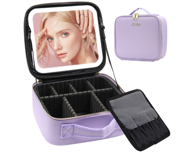 EASY PLUS 2.0 Makeup Bag with Mirror and LED Light