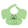 Baby Silicone Elephant Printed Bibs and Sucker Plates Set