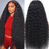 ACIWP Deep Wave Lace Front Wigs Human Hair 13x6 Lace Front Wigs Human Hair Deep Curly Human Hair Wig HD lace Frontal Wigs for Black Women Pre Plucked with Baby Hair Natural Color 32 Inch