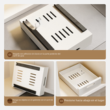 Pull-Out Storage Rack for Kitchen Drawer Organizer