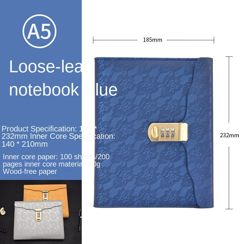 Locked Diary Hand Ledger for Stationery Records