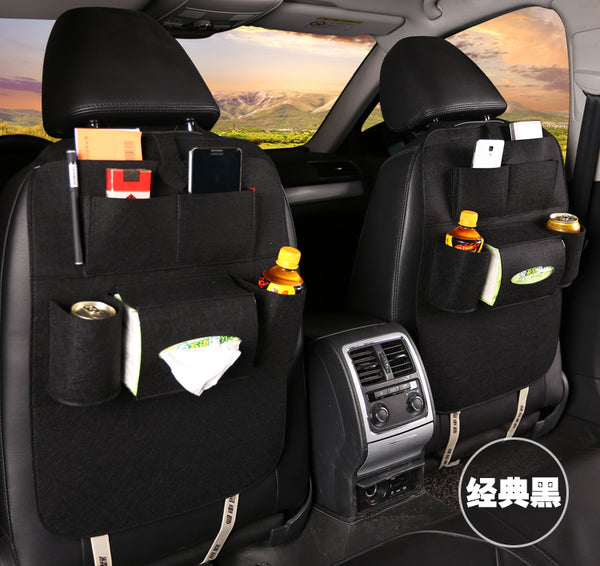 Car Seat Cover with Backrest Storage Bag