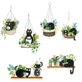 Adorable Cat Plant Stickers for a Fun Home Decor