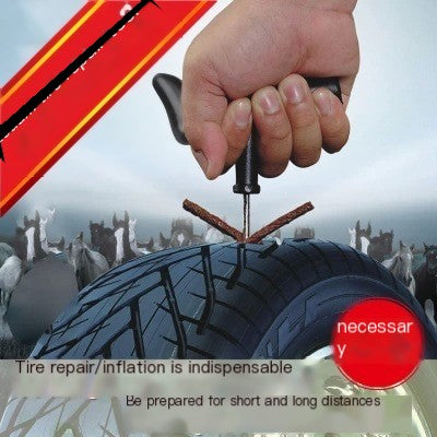 Car Tire Repair Tool Kit for Motorcycles and E-Bikes