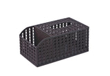 Minimalist Rattan-Style Tissue Box for Home Use