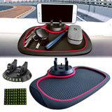 Divan Tree Anti-Slip Phone Holder with Extra Large Pad Non-Slip Rubber Mat with Phone Holder in Car Universal Multifunction Car Dashboard Mat for Phones Sunglasses Keys Gadgets