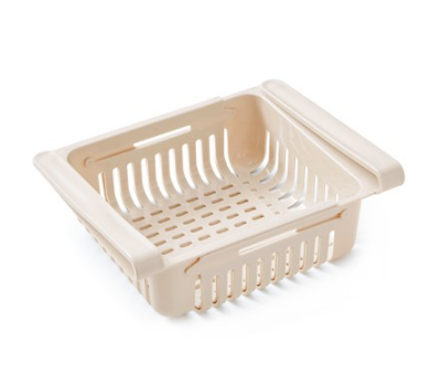 Telescopic Refrigerator Storage Basket for Freshness