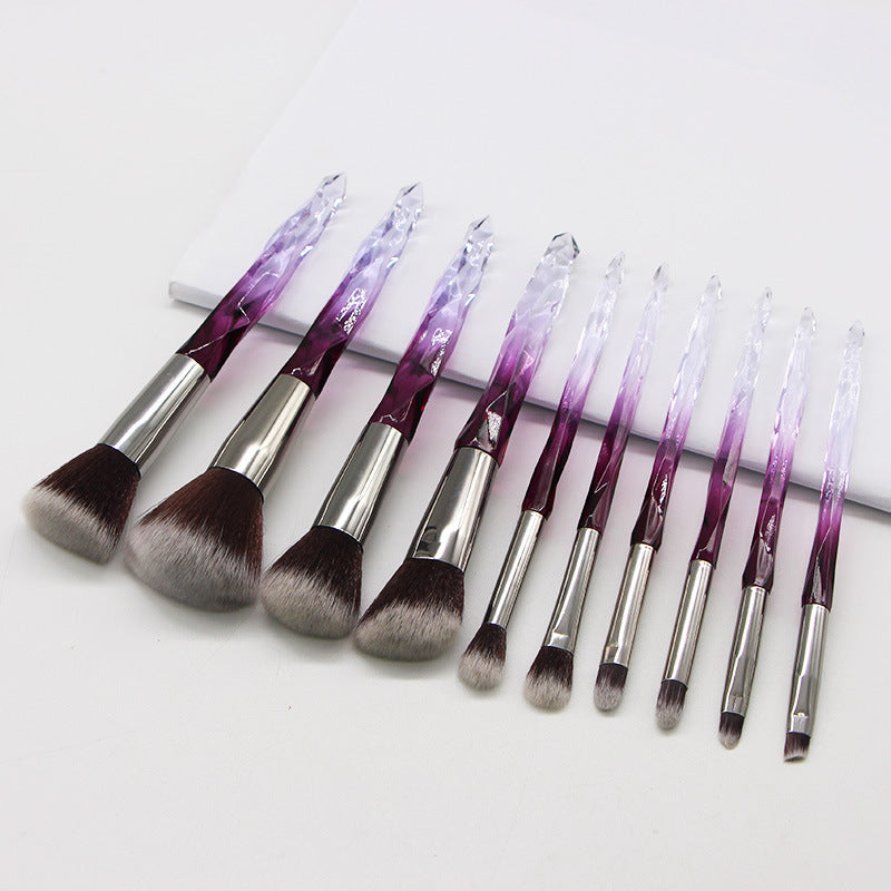 Crystal Diamond Makeup Brush Set for Beginners