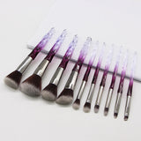 Crystal Diamond Makeup Brush Set for Beginners