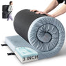 Kingfun Memory Foam Camping Sleeping Pad CertiPUR-US Camping Mattress Waterproof Roll Up Mattress Guest Bed Thick Floor Sleeping Mat for Car Truck Tent for Adults with Travel Bag