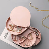 Earring Storage Box with Rotating Display Rack