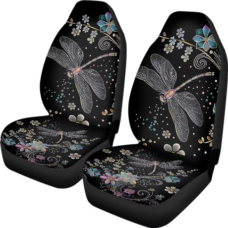 Whosucclay Dragonfly Car Seat Cover for Women Men Universal Car Accessories Fit for Car SUV Sedan Truck Car Interior Decorations
