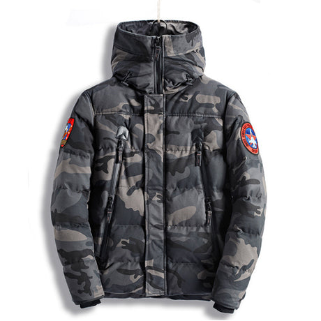 Men's Winter Camouflage Hoodie Jacket (Thick & Warm)