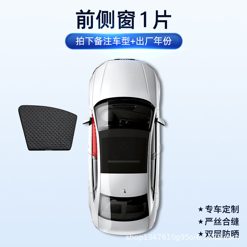 Car Sunshade with Six-Layer Insulation and Privacy Mesh