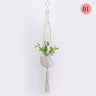 Handwoven Cotton Rope Hanging Planter Basket