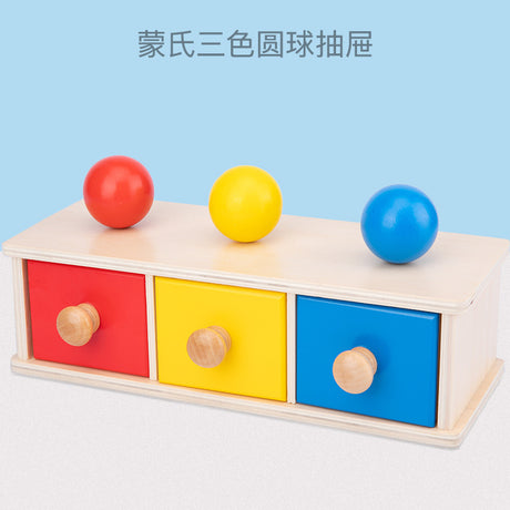 Montessori Wooden Drawer Box for Educational Toys