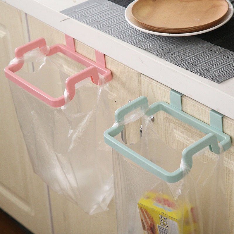 Hangable Kitchen Cabinet Door Trash Bag Organizer