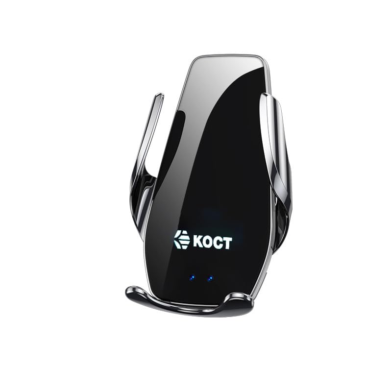 KOCT New Car Phone Mount 15W Wireless Charging [Infrared Sensor Auto-Clamp] Phone Holder Vent MountSupports Horizontal and Vertical OrientationCompatible with 4-6.7 Inch Smartphones（D5）
