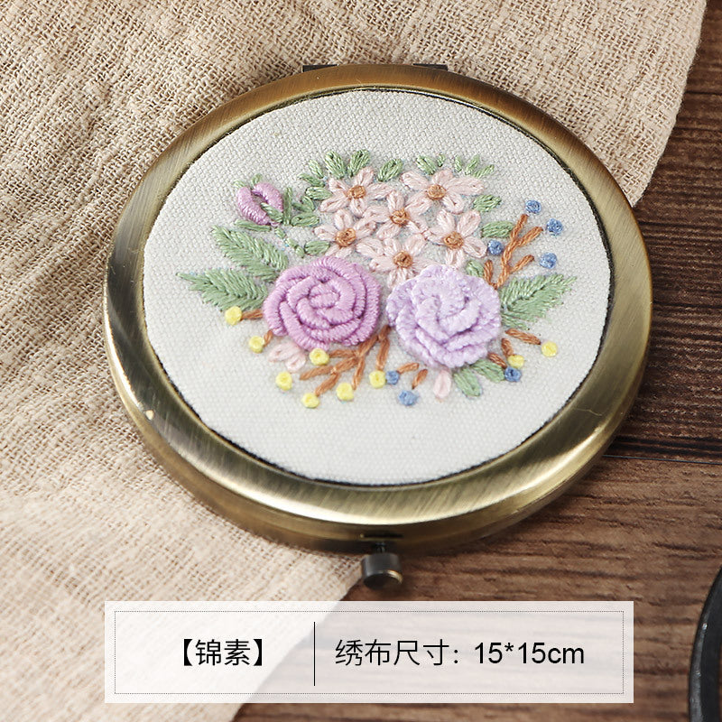 DIY Embroidery Kit for Makeup Mirror Beginners