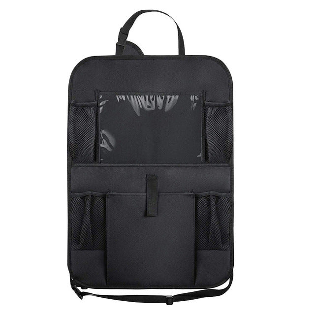 Oxford Cloth Anti-Kick Car Seat Back Storage Bag