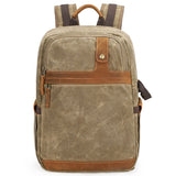 Waterproof Batik Canvas Camera Backpack Bag