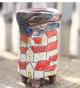 Hand-Painted Ceramic Succulent Planter Pot