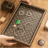 Vintage Square Jewelry Organizer and Tea Tray (Home Use)