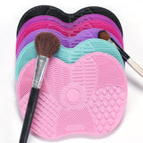 Silicone Brush Cleaning Mat - Small Apple Design