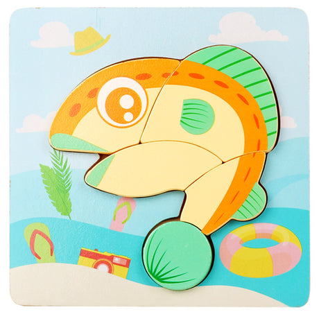 3D Wooden Puzzle Educational Toy for Kids (Wholesale)