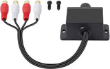 Universal RCA Level Controller Car Amplifier Audio RCA Amplifier Gain Level Bass Amplifier Volume Control Knob Sub Amp Volume Control Cable for Car Motorcycle Speakers Home Theater