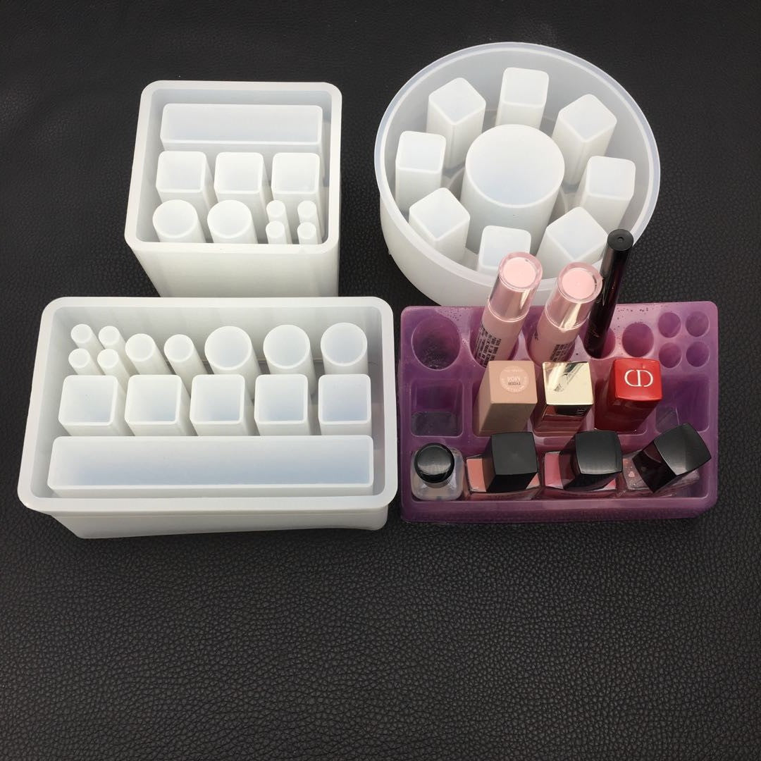 DIY Crystal Epoxy Mold for Lipstick Storage Box