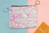 Two-Tone Mermaid Sequin Makeup Organizer Pouch
