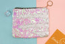 Two-Tone Mermaid Sequin Makeup Organizer Pouch