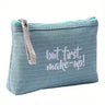 Waterproof Letter Pattern Zipper Makeup Bag Organizer