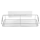 No-Drill Adhesive Bathroom Shelf - Stainless Steel Wall Mount