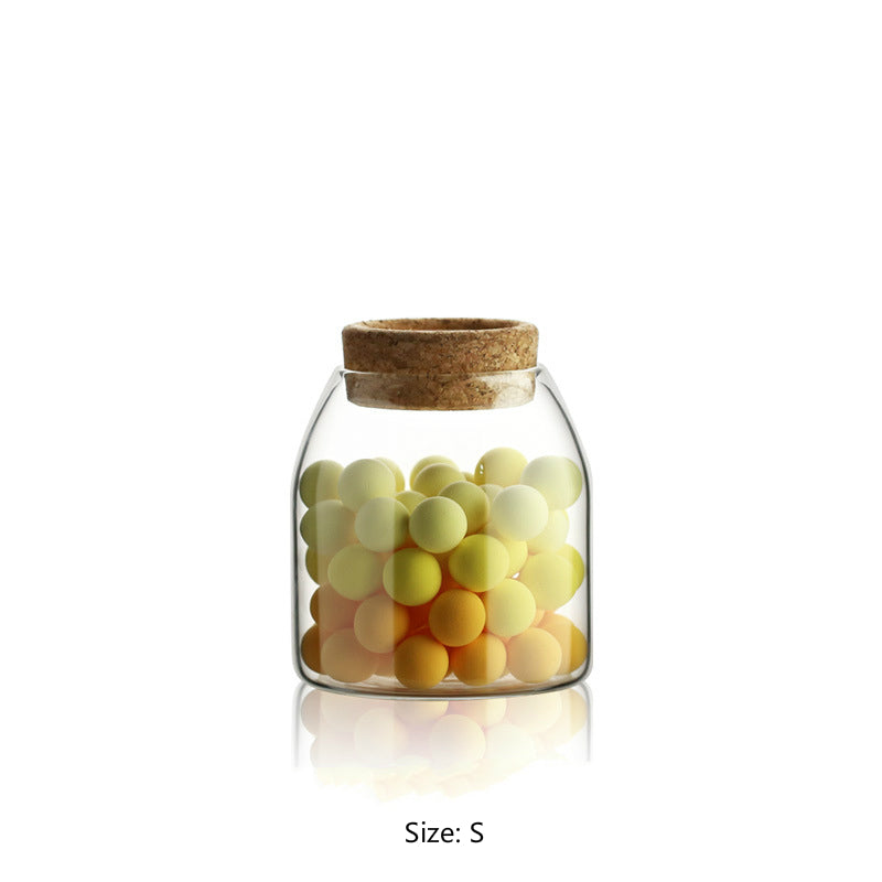 Transparent Glass Sealed Jar for Kitchen Storage