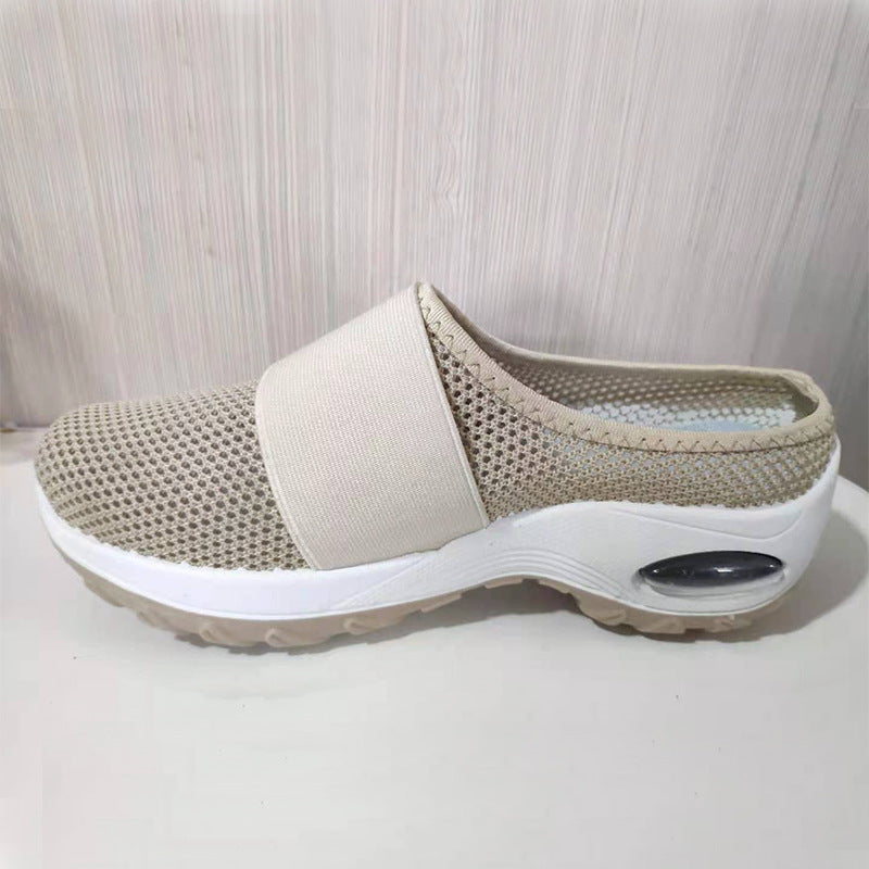 Breathable Mesh Half Support Women's Casual Shoes